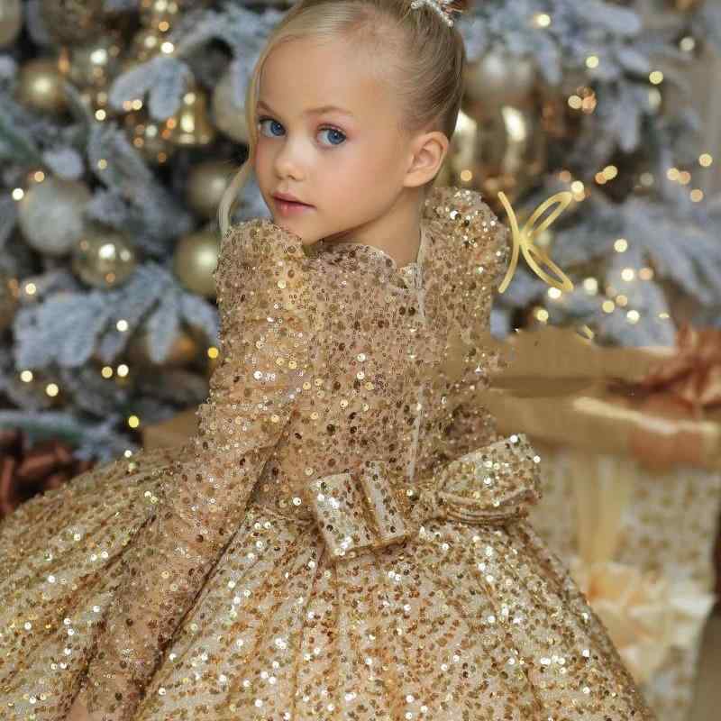 女児用 キッズドレス 子供礼服 プリンセス ドレス 女の子 スカート かわいい 演出服 誕生日パーティー 歩行ショー 鋼琴 発表会 ゴールド 香? 赤 黒 紫 ワインレッド ピンク 杏 橙 アイボリー ブラック グレー ブルー シルバー ベビー 女児 プ
