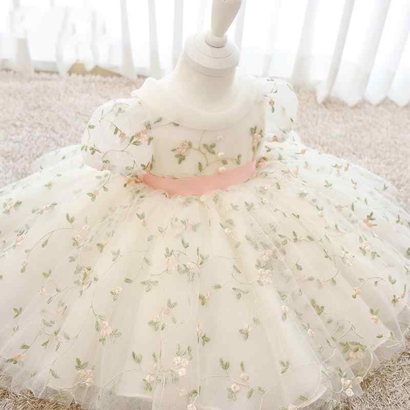 女児 ドレス プリンセス スカート チュール ガーリー かわいい 女の子 子供 礼服 花柄 混紡 ポリエステル 伸縮性 軽量 春秋 夏 春 秋 通年 普段使い フォーマル ガールズ トップス ロング丈 フレア プリーツ 加工 安全 A級 80cm 90c｜シャドーテール