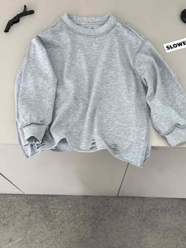 キッズ 長袖 Tシャツ メンズ 秋 純色 丸首 ゆったり コットン 吸湿速乾 柔らか素材 運動 かわいい トレンド 麻灰 ホワイト ピンク グレー 90cm 100cm 110cm 120cm 130cm 140cm 150cm
