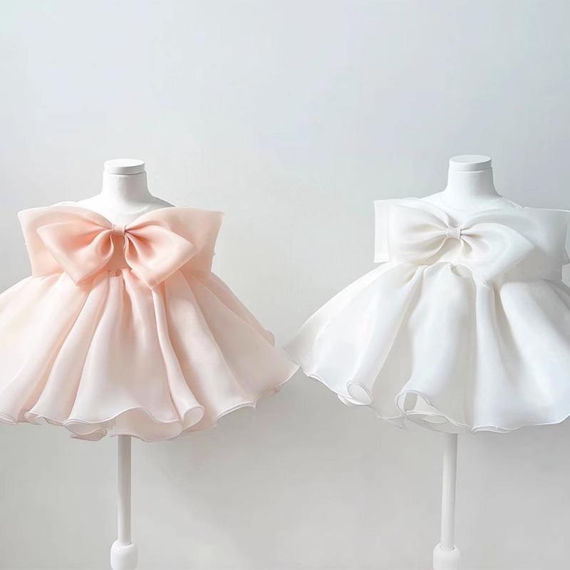 女の子 ドレス キッズ 女児 かわいい プリンセス スカート 女童 礼服 蓬蓬 スカート 誕生日 パーティー 演出 衣装 花嫁 ドレス ウェディング 女の子用 ピンク ホワイト ポリエステル 素材 軽量 伸縮性 通年 普段使い フォーマル イベント 春夏
