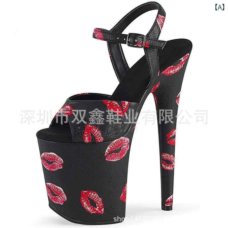 ファッションサンダル 女性用 超高ヒール 細ヒール 防水台 丸トゥ ブラック ピンク 接触冷感 PU素材 TPRソール 春夏 淑女スタイル 軽量 通勤 宴会 普段使い 伸縮性 歩きやすい かわいい ハイヒール ルームシューズ ダンス用