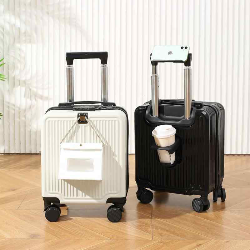 キャリーケース メンズ 14インチ 超軽量 ABS 防水 耐磨 抗菌 防盗 抗震 収納 干湿分離 万向輪 黒 米白 銀 ベージュ 黄緑 アイスブルー ライトグリーン ピンク グレー グレー系 ミントグリーン 薄荷緑 チーズイエロー ミルクイエロー フラワ