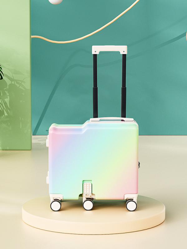 赤ちゃん用 持ちはこび入れもの 旅行バッグ 旅する鞄 小型 軽さ ABS マイコン原材料 雨合羽 耐磨 減重 可乗行 機内持ち込み相応う 万向輪 ユニ一発やる 御坊っちゃん うしろ帯 18in 20in 大きさ 青み 黒色火薬青み グラデーション 派手 白いこと ブラジャー