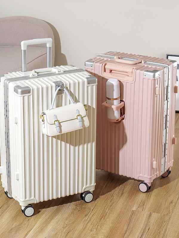 旅行バッグ 男女兼用 ABS パソコン原材料 大収容能力 静音万向輪 キャリーバッグ 押しひろげる役立つこと 登機相応う 商行為旅する用 鍵を掛ける役立つこと 黒いこと 白いこと 薄墨色 しろがね色 さくら色 ともし火青色 ライトグリーン 緑であること 20in 22in 24in 26イ バッグ-スーツケース・キャリーバッグ