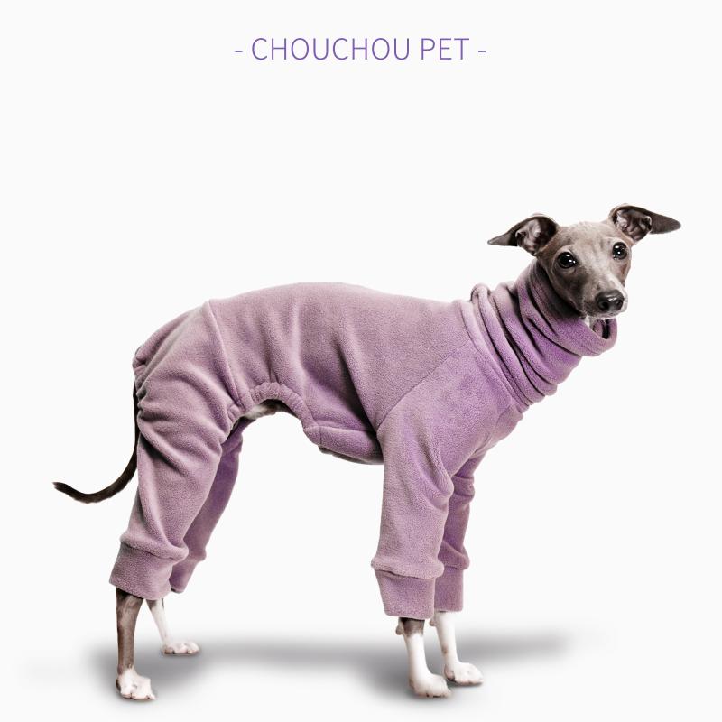 犬用 服 柔軟 伸縮性 ユニセックス 紫色 イタリアン・グレイハウンド ホワイト・テリア ベーリング ウィップテット 犬服 高首 保暖 四脚 タイプ 冬用 フリース 素材 軽量 暖か 犬用 衣類 ペット ウェア カジュアル スタイル 室内 屋外 対応
