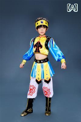 キッズ 御坊っちゃん 民族風 社交ダンス 御召しもの 蒙古族 舞踊 御召しもの 短袖 トップス ポリエステル 原材料 伸縮性 吸湿速乾 ボヘミアン 表現スタイル ルーラル地域 ひな型 黄味がかった 赤 黒 天藍 花柄 110糎 120糎 130糎 140糎 150糎 160糎 中学生