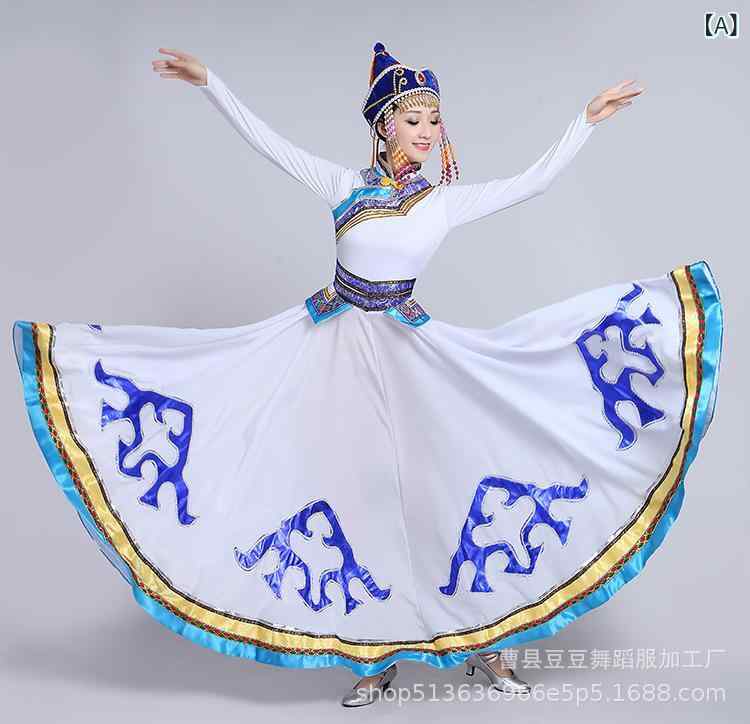 蒙古服 女性用 ダンス衣装 成人用 化繊混紡 ポリエステル 伸縮性 軽量 春夏秋冬対応 ステージ衣装 ステージ用 伝統衣装 民族衣装 女性ダンスウェア ダンスパフォーマンス コスチューム ステージコスチューム 伝統ダンス衣装 ポリエステル混紡 動きやすい