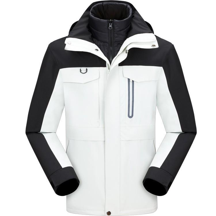 ボンネット付き添い人 ユニ一発やる 山登り上衣 羽?服 脱着能力のある はだ着付き添い人 3インチ1 防風 耐摩耗 吸湿速乾 雨合羽 透人となり ナイロン ポリエステル 綿織物 上張り 秋冬 通い 普段使い走り アウトドア 山歩き 難民キャンプ スキーの板 トレッキング ランニン