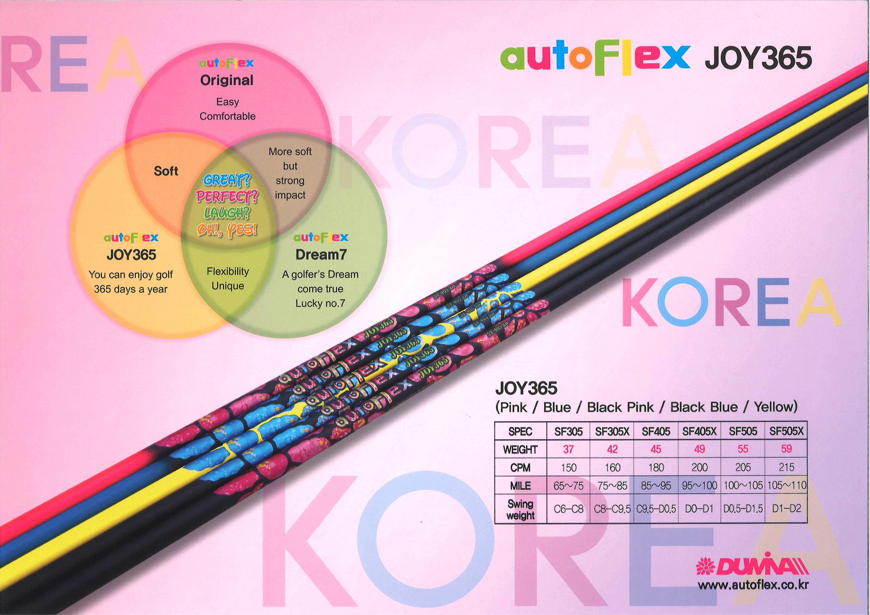 Auto Flex JOY オート フレックス JOY 365 X PING 用 AutoFlex Joy 365 Driver Shaft | Fairway Jockey - Custom Shafts