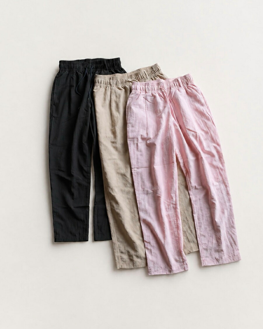 GOODAYS × CHARGER ズボン下 チャージャー ユニ一発やる テックイージーカラードパンツ Wide Easy Pants 濃灰色/ベージュ/ともし火サクラ色 3色詳しく述べる 2026春夏新作
