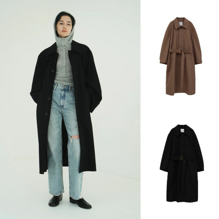 CLANE ダウン　チェスター　コート　BLACK CLANE - カラーダウン チェスターコート ブラック - COLOR DOWN