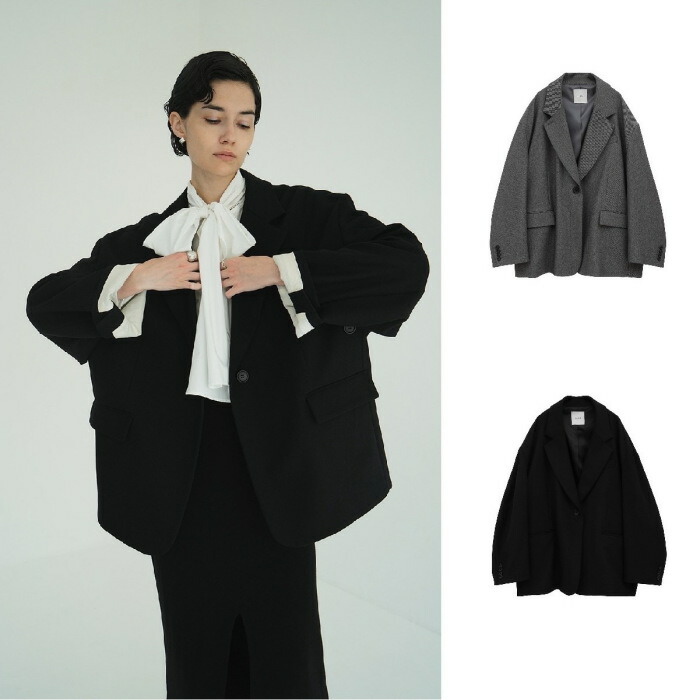 ♡ CLANE BULKY SLEEVE CROPPED JACKET MIX CLANE（クラネ）の「【CLANE/クラネ】BULKY SLEEVE CROPPED