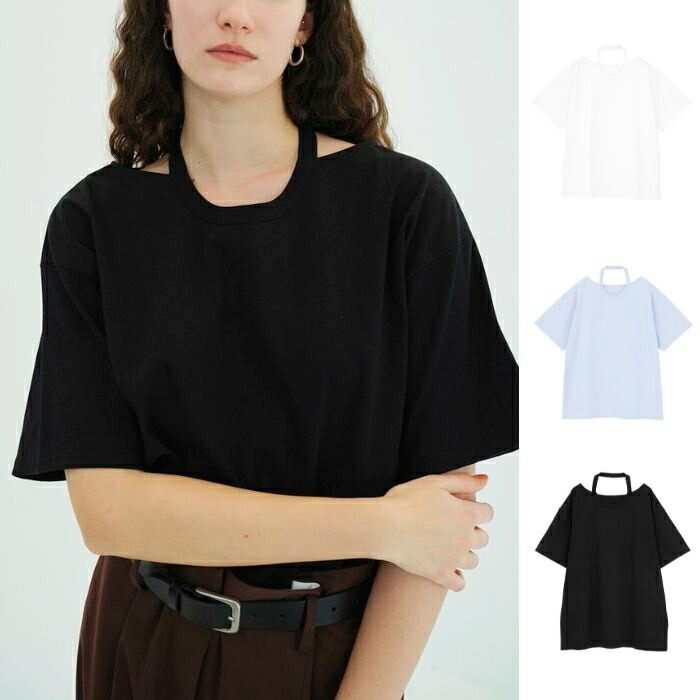 即日発送 CLANE 正規商品 トップス クラネ Wフェイス リブ オーバー トップス W FACE NOTCHED RIB OVER TOPS ホワイト/サックス/ブラック 3色展開 2026春夏新作
