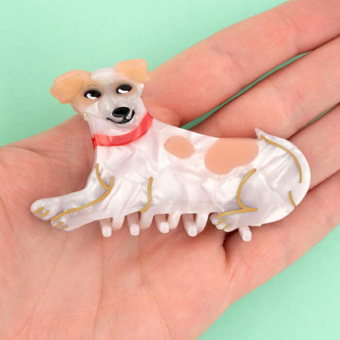 楽天市場】ククシュゼット 正規商品 ヘア アクセ クリップ 犬 Coucou Suzette ボーダーコリー ヘア クロー Border Collie  Hair Claw ホワイト×ブラック White×Black : Shafter