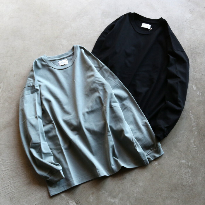 エディットクロージング ロンT EDIT CLOTHING ニュートラル ロングスリーブ NEUTRAL L/S ブルーグリーン ブラック 2色展開 2025秋冬新作