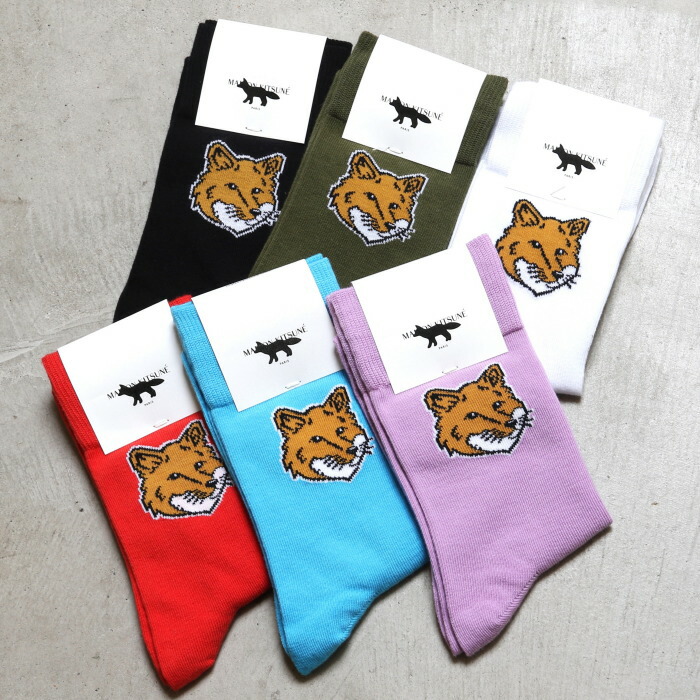 【関税込】Maison Kitsune メゾンキツネ Bold Fox Sporty Socks BOLD FOX HEAD SPORTY SOCKS | Maison Kitsuné