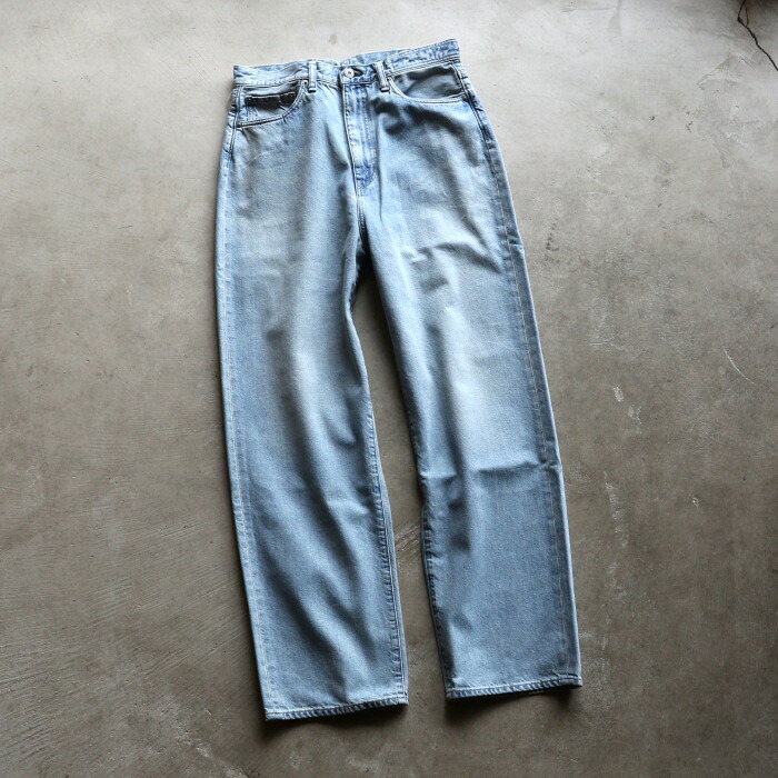 セール マラソン期間限定価格 クロ デニム KURO OPTIMA ワイド テーパード デニム パンツ OPTIMA WASH 003 ライト インディゴ LIGHT INDIGO 2026春夏新作|Shafter