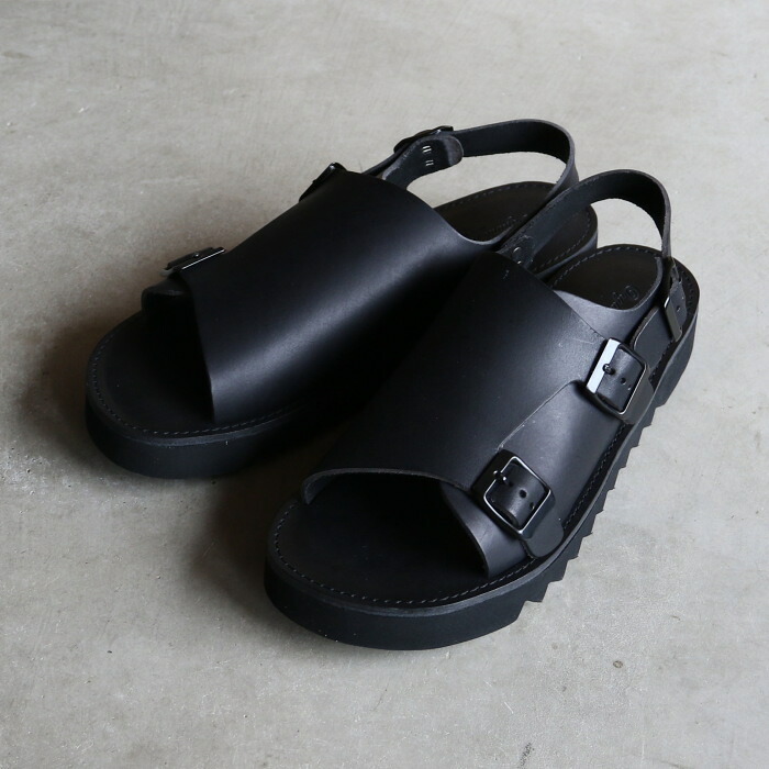 オーガニックハンドルーム サンダル Organichandloom シエナ ストラップサンダル SIENA レザー ユニセックス ブラック BLACK 2026春夏新作｜Shafter