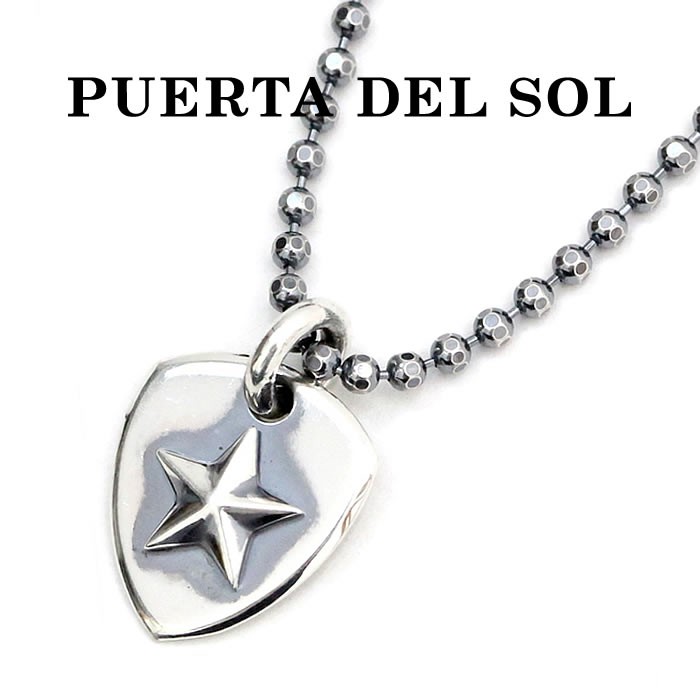 PUERTA DEL SOL,プエルタデルソル ネックレス, ピック ワンスターネックレス　シルバー×シルバー ne859　メンズ　レディース ユニセックス　通販