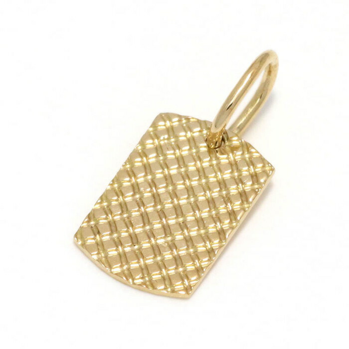 スーマンダックワ ペンダント Suman Dhakhwa スモール スネーク パターン ドッグ タグ 18K YG Small Snake Pattern Dog Tag K18YG