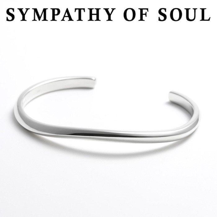 シンパシーオブソウル バングル ユニ一発やる しろがね色 現われ  メンズ レディース SYMPATHY OF SOUL Expression Bangle Silver【置き目商いもの 堅苦しさ通信販売】
