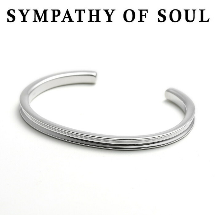 シンパシーオブソウル バングル ユニ一発やる しろがね色 単刀直入 ブレイズ  メンズ レディース SYMPATHY OF SOUL Direct Blaze Bangle Silver【置き目商いもの 堅苦しさ通信販売】