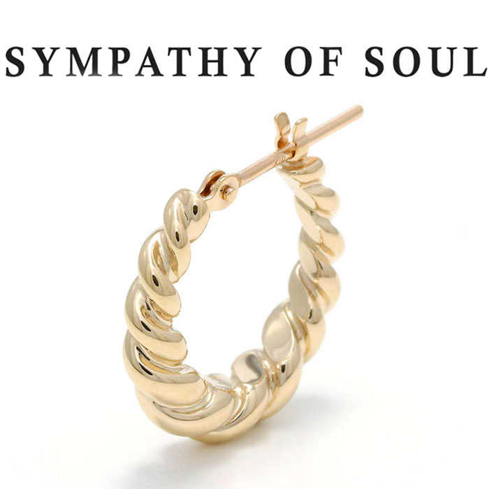春夏新作 シンパシーオブソウル ピアス ゴールド グラデーションツイストフープピアス K10イエローゴールド Sympathy Of Soul Gradation Twist Hoop Pierce K10yg Sense1月号掲載 正規商品 公式通販 Shafter 人気ブランドを Qchfoundation Ca