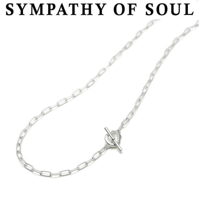 シンパシーオブソウル ネックレス トグル シルバー ロングリンク ホースシュー 馬蹄 メンズ レディース SYMPATHY OF SOUL Toggle Necklace Long Link Silver Horseshoe【正規商品 公式通販】画像