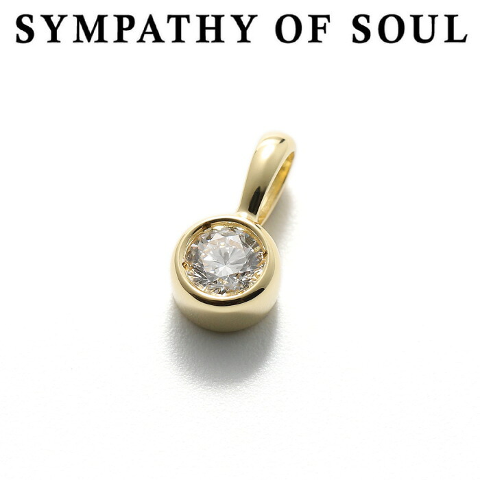 シンパシーオブソウル ペンダント ギフト ワン エルジー ダイヤモンド K18ゴールド メンズ レディース SYMPATHY OF SOUL One LG Diamond Pendant K18Yellow Gold【正規商品 公式通販】｜Shafter