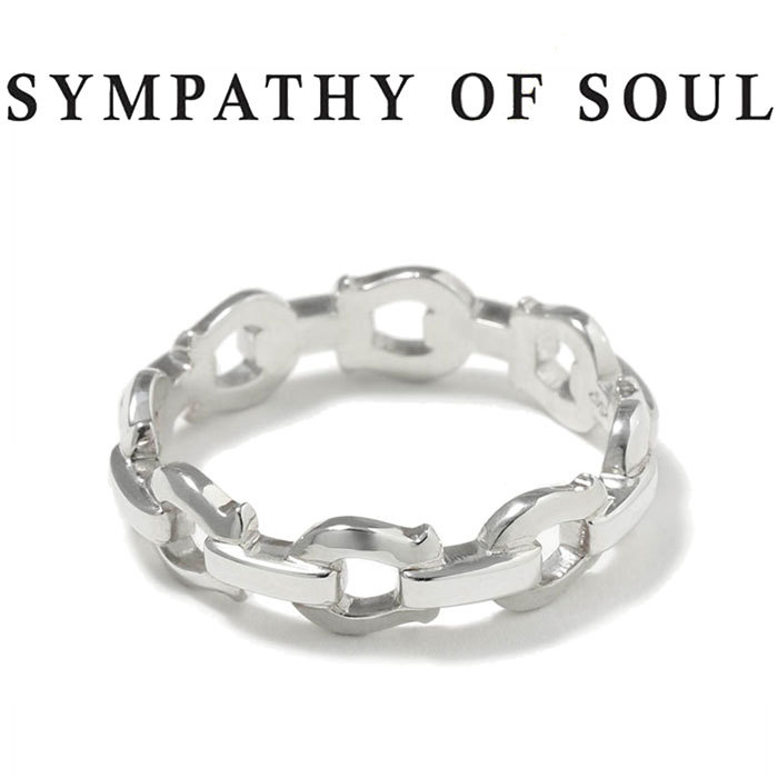 【R2107SN】シンパシーオブソウル リング シルバー ホースシューリンク メンズ レディース SYMPATHY OF SOUL Horseshoe Link Ring シルバー Silver【正規商品 公式通販】画像