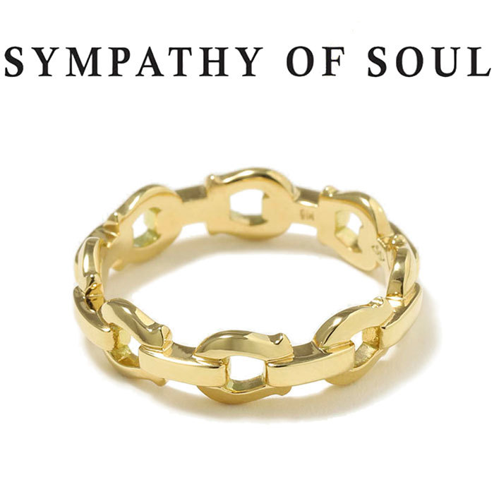 シンパシーオブソウル リング ホースシューリンク K18YG メンズ レディース SYMPATHY OF SOUL Horseshoe Link Ring K18Yellow Gold【正規商品 公式通販】画像