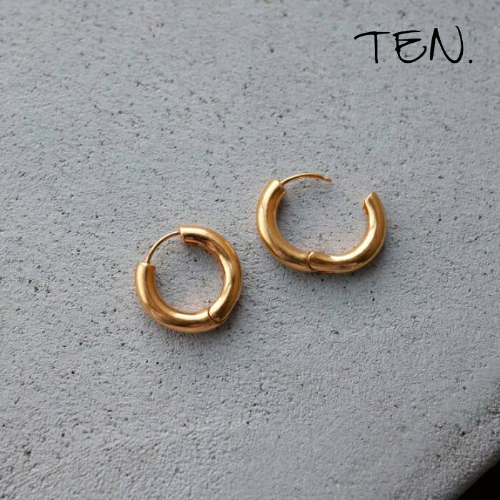 TEN. 正規商品 ユニセックス アクセサリー テン インターポーズ ピアス シルバー/ゴールド【即日発送】2種展開 SILVER(pi-0102)/GOLD(pig-0102)｜Shafter