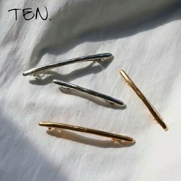 TEN. 正規商品 ユニセックス アクセサリー テン ディム バレッタ シルバー/ゴールド【即日発送】2種展開SILVER(sp-0013)(sp-0015)/GOLD(sp-0014)(sp-0016)｜Shafter 12,540円