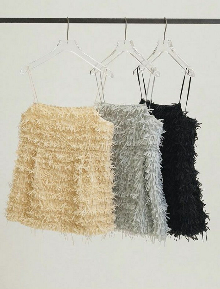 【先行予約】 TODAYFUL 正規商品 トップス キャミソール トゥデイフル テープヤーン ジャカード キャミソール Tapeyarn Jacquard Camisole アイボリー/ブラック/サックス IVR/BLK/SAX 3色展開 正規取り扱い店 2026春夏新作