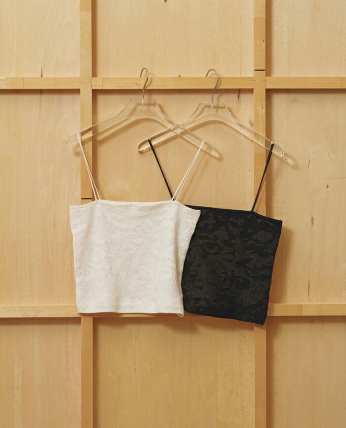 【先行予約】 TODAYFUL 正規商品 トップス キャミソール トゥデイフル ジャガード ニット キャミソール Jacquard Knit Camisole チャコールグレー/エクリュ C.Gray/Ecru 2色展開 正規取り扱い店 2026秋冬新作予約