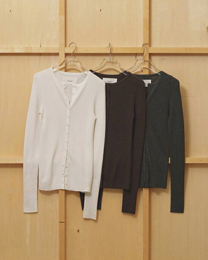 【先行予約】 TODAYFUL 正規商品 トップス トゥデイフル シルク ウール ニット カーディガン Silkwool Knit Cardigan チャコールグレー/ダークブラウン/エクリュ C.Gray/D.Brown/Ecru 3色展開 正規取り扱い店 2026秋冬新作