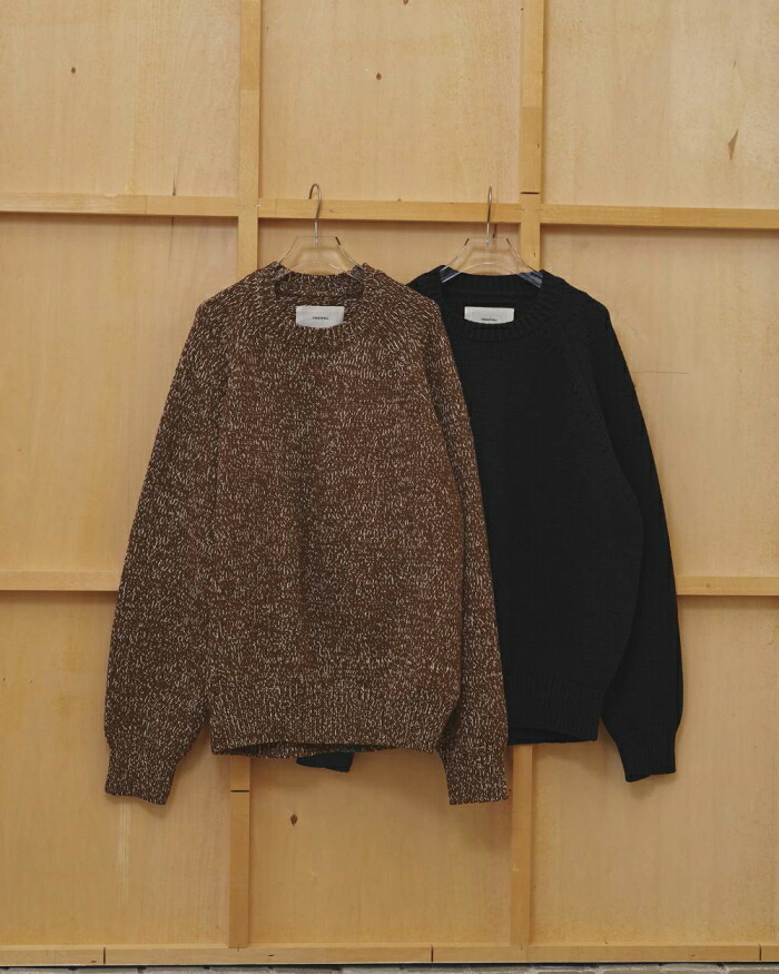【此れから取って置く】 TODAYFUL 定め事商いもの トップス トゥデイフル ラグラン 編み物 ティーシャツ Raglan Knit Pullover 黒いこと/赤銅色 BLACK/BROWN 2色詳しく述べる 定め事取りまわし店 2026秋冬新作