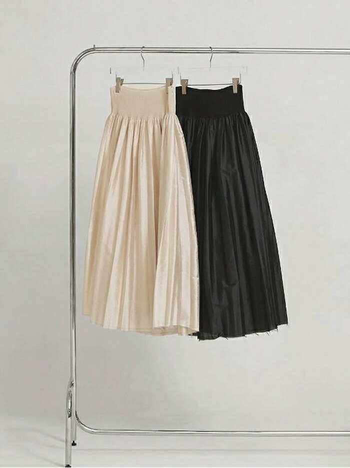 【先行予約】 TODAYFUL 正規商品 ボトムス トゥデイフル シルキー ウエスト シャーリング スカート Silky Waist Shirring Skirt ブラック/サンド BLK/SAND 2色展開 正規取り扱い店 2026秋冬新作｜Shafter