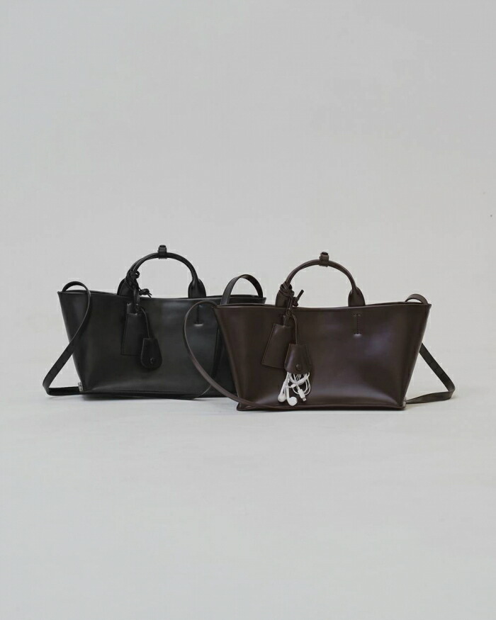 【先行予約】TODAYFUL 正規商品 小物 バッグ トゥデイフル ユースフル レザー バッグ Useful Leather Bag (M) ブラック/ダークブラウン BLK/D.BRN 2色展開 正規取り扱い店 2026秋冬新作｜Shafter