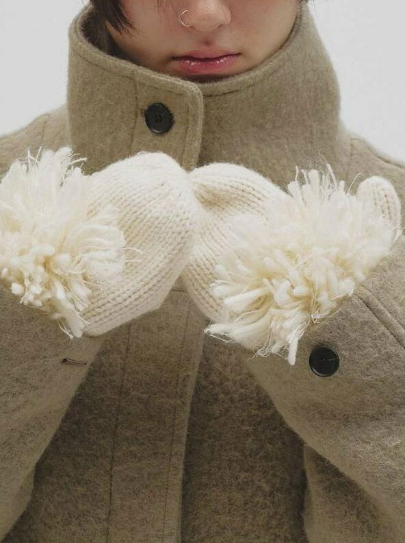 【先行予約】 TODAYFUL 正規商品 手袋 トゥデイフル フリンジ ニット アームウォーマー Fringe Knit Armwarmer エクリュ ECRU 正規取り扱い店 2026秋冬新作|Shafter