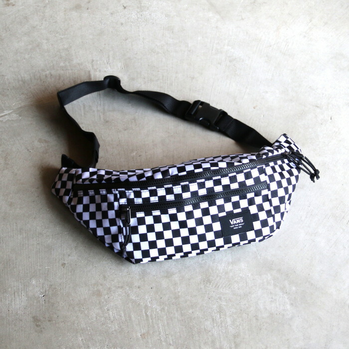 VANS ボディバッグ ヴァンズ ワード クロスボディバッグ WARD Cross Body Bag ユニセックス ブラックホワイトチェック 2025秋冬新作