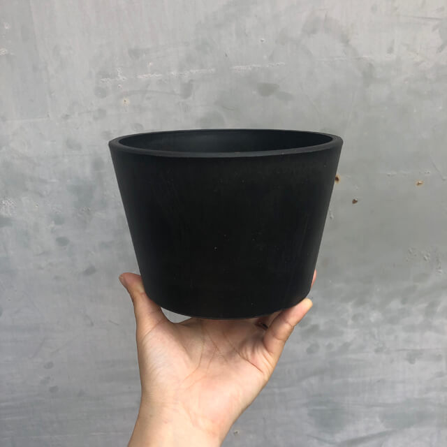 BLACK PLASTIC POT 数量限定セール LOW TYPE 15cm×10cm 5号 植木鉢 黒 プラ鉢 ブラックポット