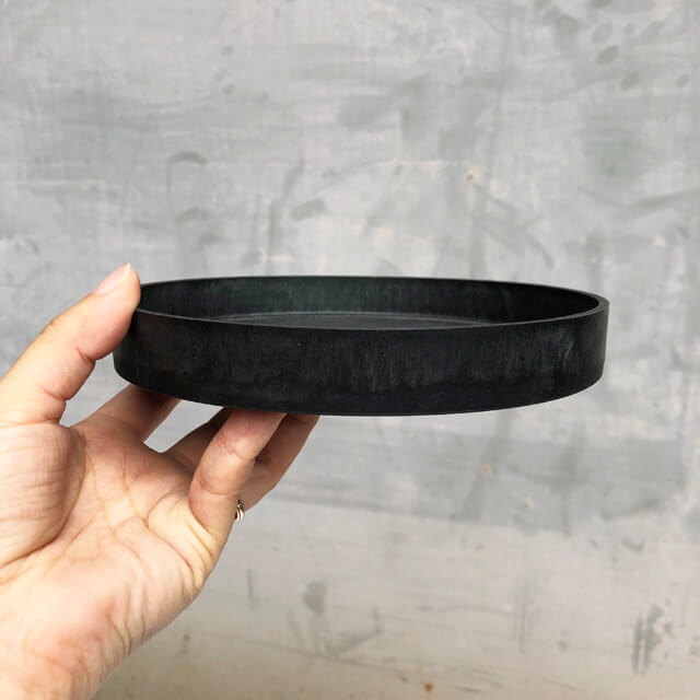 人気ブラドン BLACK PLASTIC SAUCER16cm ブラックポット受け皿 turbonetce.com.br