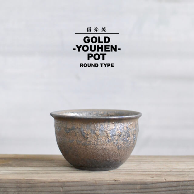 楽天市場】KAMIYAMA -ZUNDO- LOW POT【金彩 4号】11cm×8.5cm