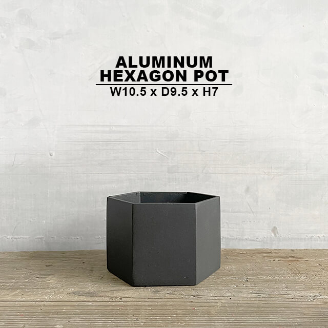 アルミニウム プランター5.5インチ グレー　同 DULTON ONLINE SHOP | ALUMINUM POT M WITH SAUCER(5号