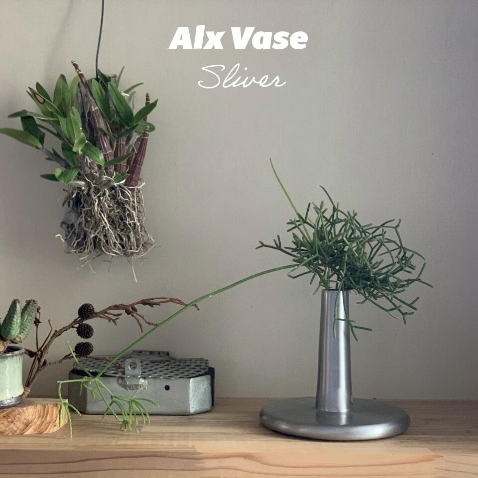 楽天市場】Alx Vase【 Silver 】花瓶 アルミ製 フラワーベース 口径2cm