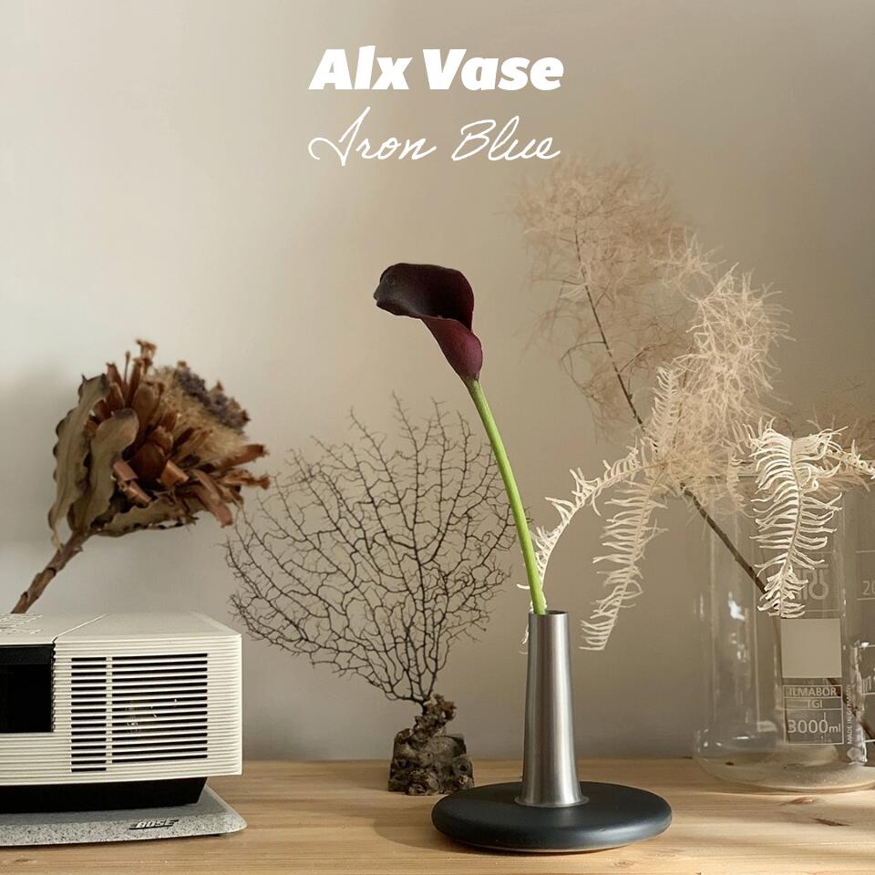 楽天市場】Alx Vase【 Silver 】花瓶 アルミ製 フラワーベース 口径2cm 