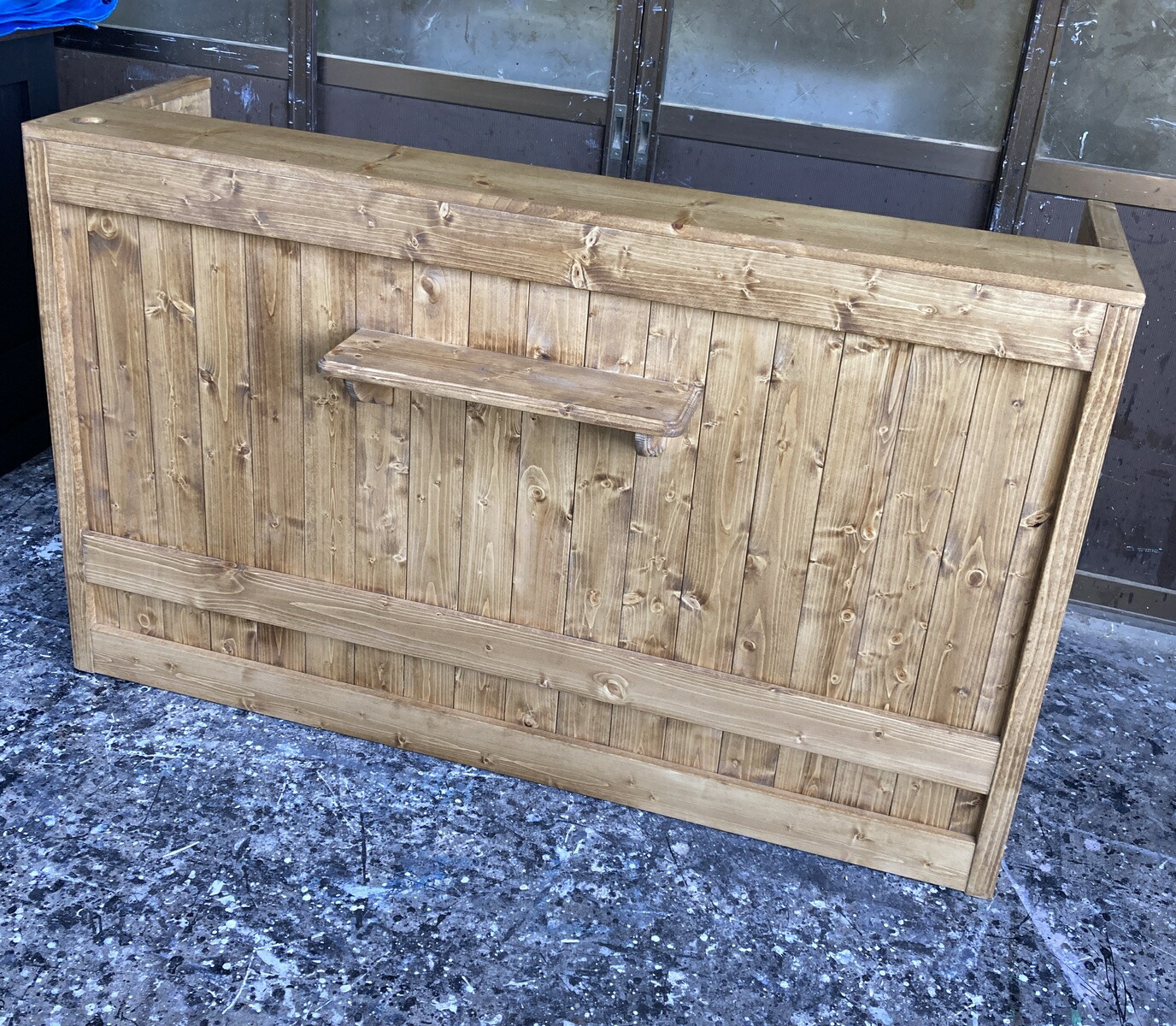 楽天市場】受注制作☆ホワイト【コの字型レジ用凹み付】カウンター