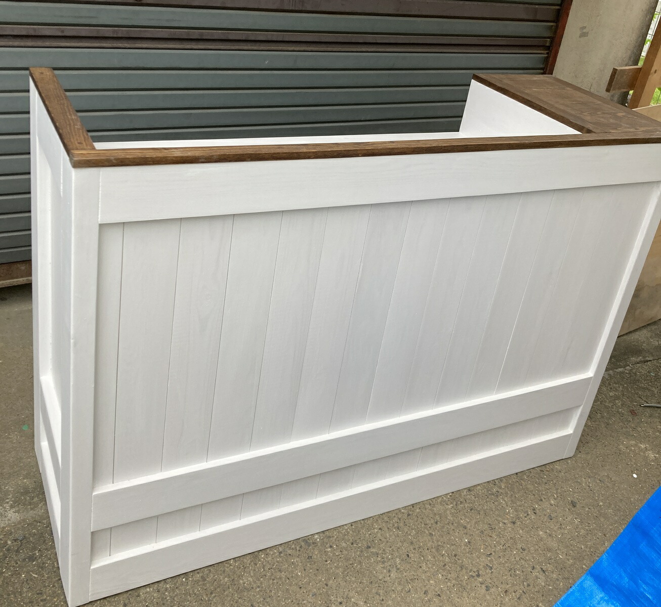 楽天市場】受注制作☆ホワイトシャビー【コの字型レジ用凹み付