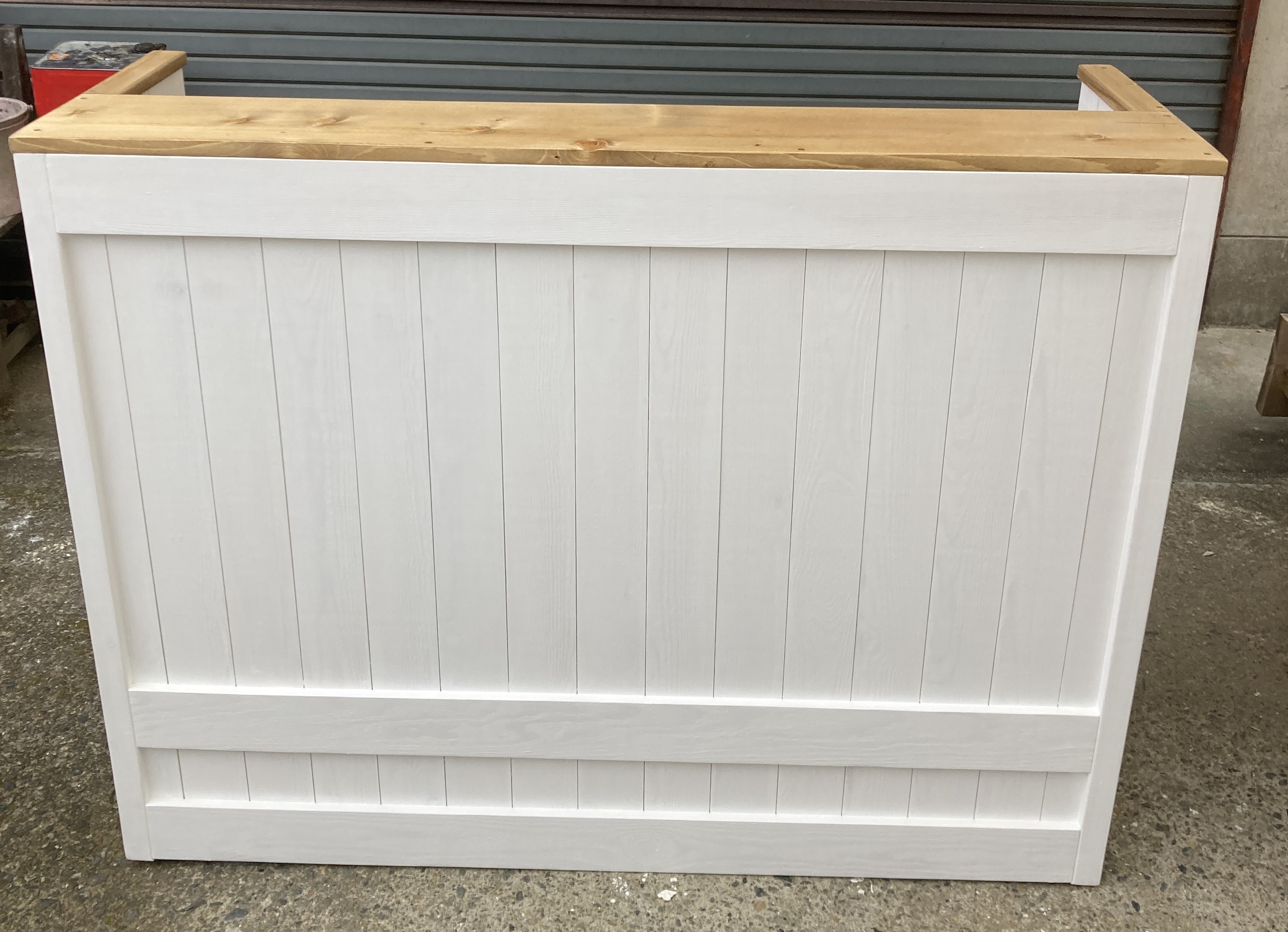 楽天市場】受注制作☆ホワイトシャビー【コの字型レジ用凹み付